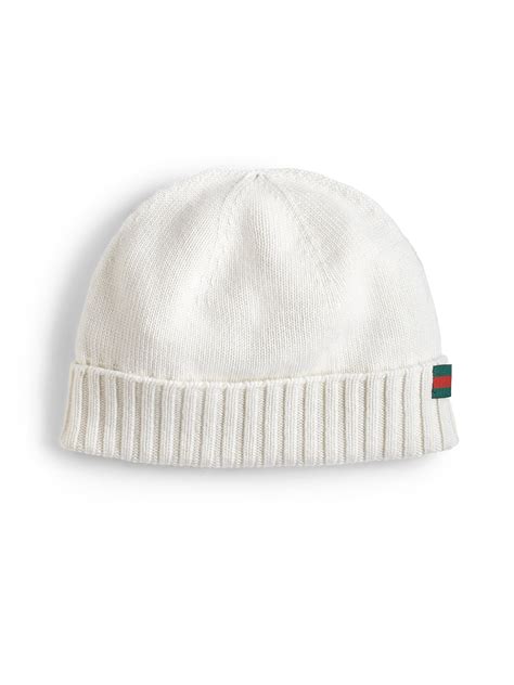 white gucci beanie mens|gucci wool beanie.